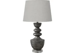 Lampe de table 28"H en résine