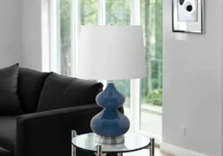 Lampe de table 24"H en verre