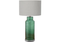 Lampe de table 28"H en verre