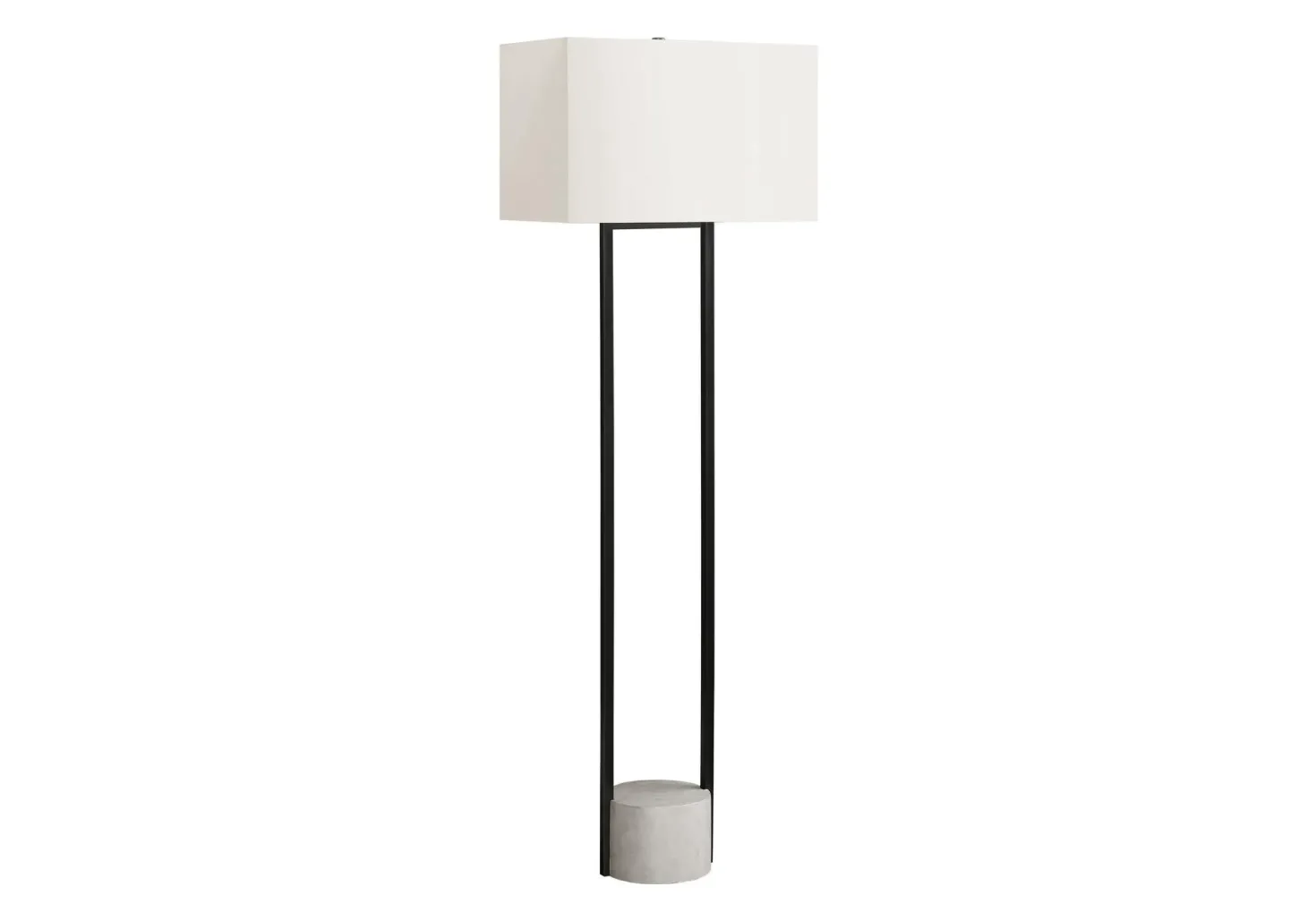 Lampe sur pied 62"H en métal