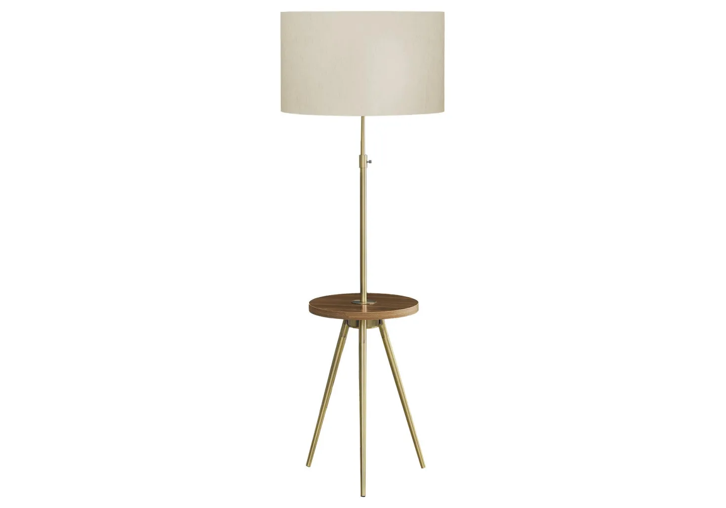 Lampe sur pied 63"H en métal avec ports usb