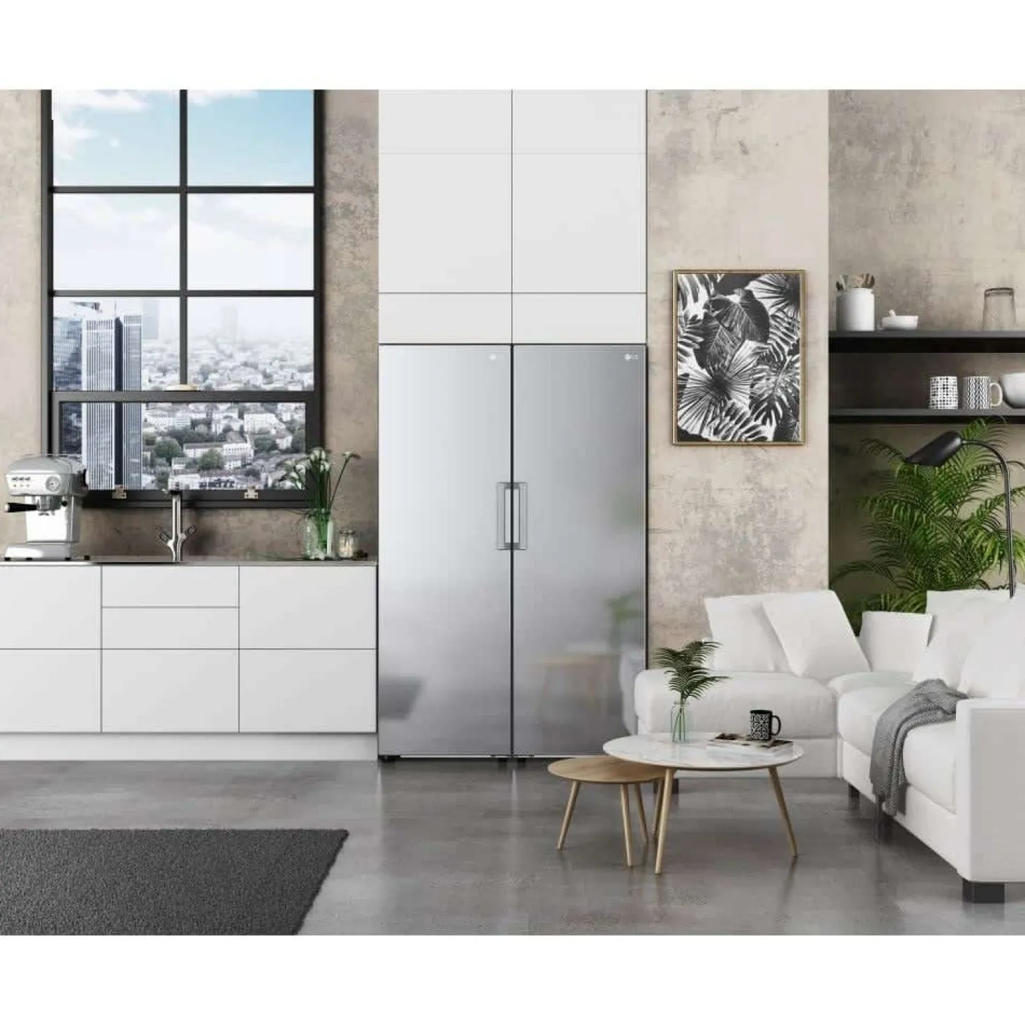 LG Congélateur 11,4 pi3, Argent platine, Vertical, 24" - LROFC1104V