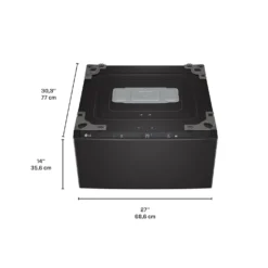LG ENS Buanderie 4 morceaux, Inox noir