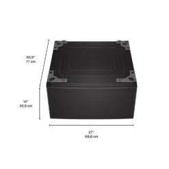 LG ENS Buanderie 4 morceaux, Inox noir