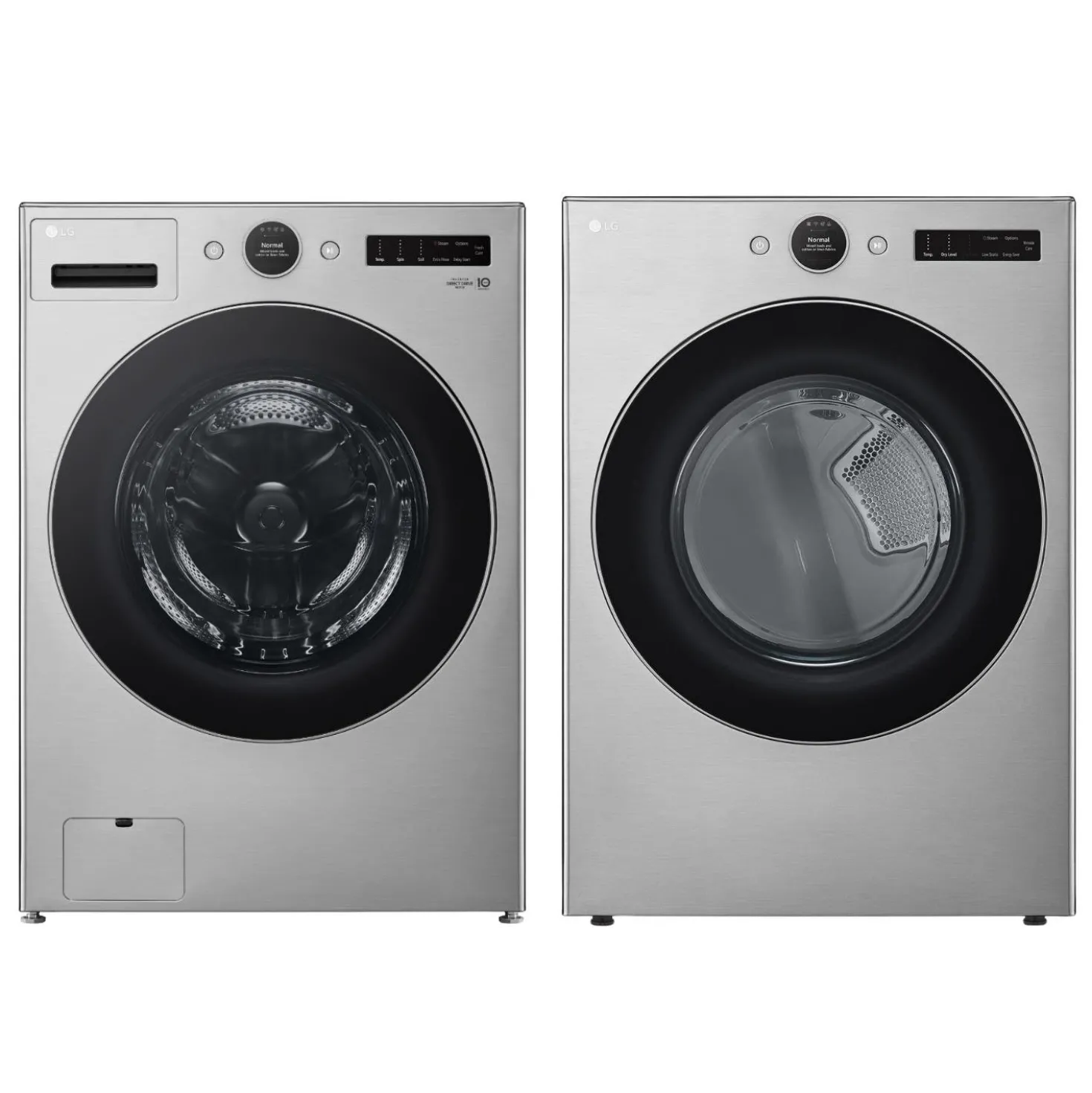 LG Ensemble laveuse sécheuse, Acier graphite, Chargement frontal