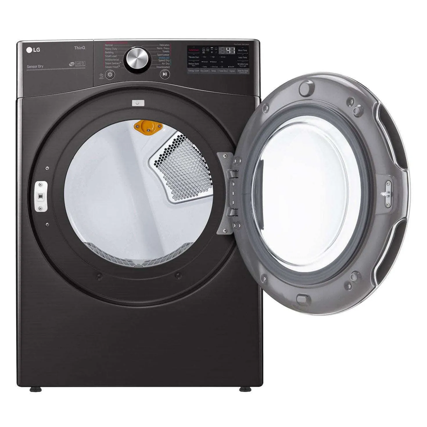 LG Ens laveuse et sécheuse, Inox Noir, Chargement frontal