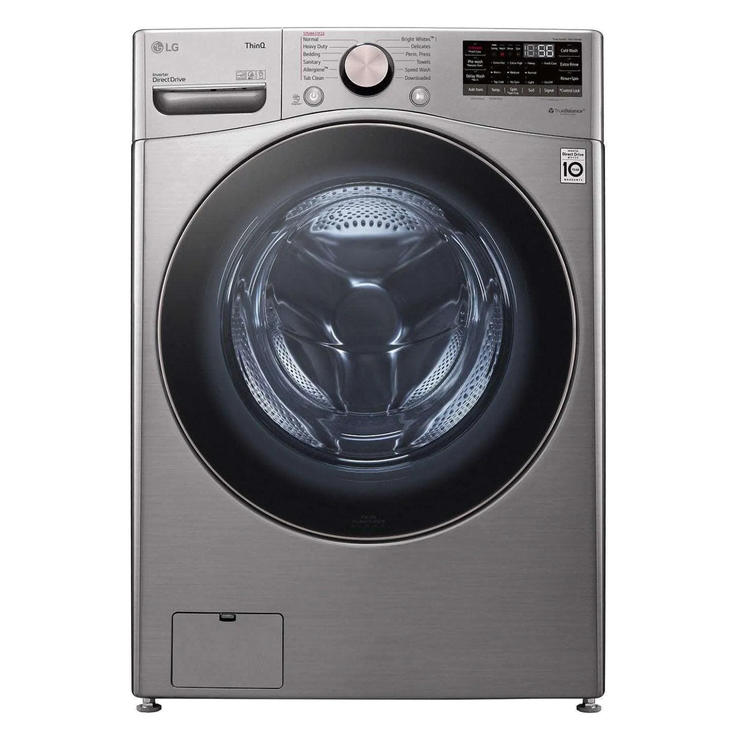 LG Laveuse Chargement frontal Acier graphite 27" - WM3850HVA