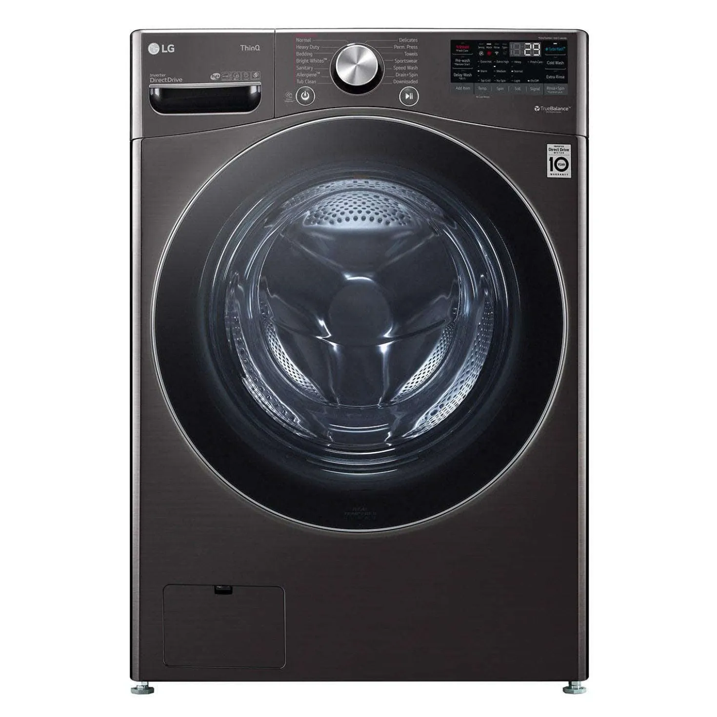 LG Laveuse Chargement frontal Acier inoxydable noir 27" - WM4100HBA