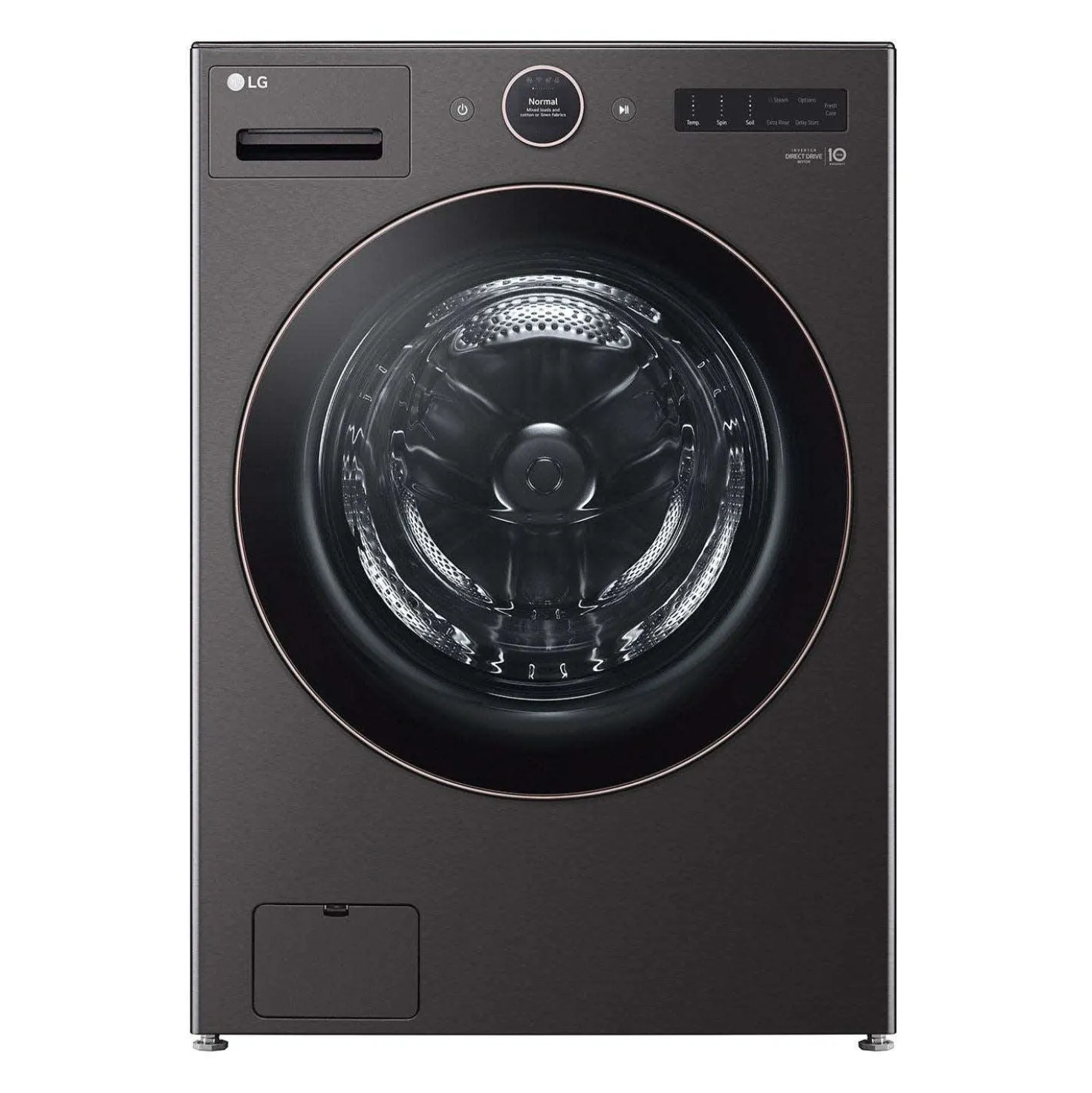 LG Laveuse Chargement frontal Inox Noir 27" - WM6500HBA