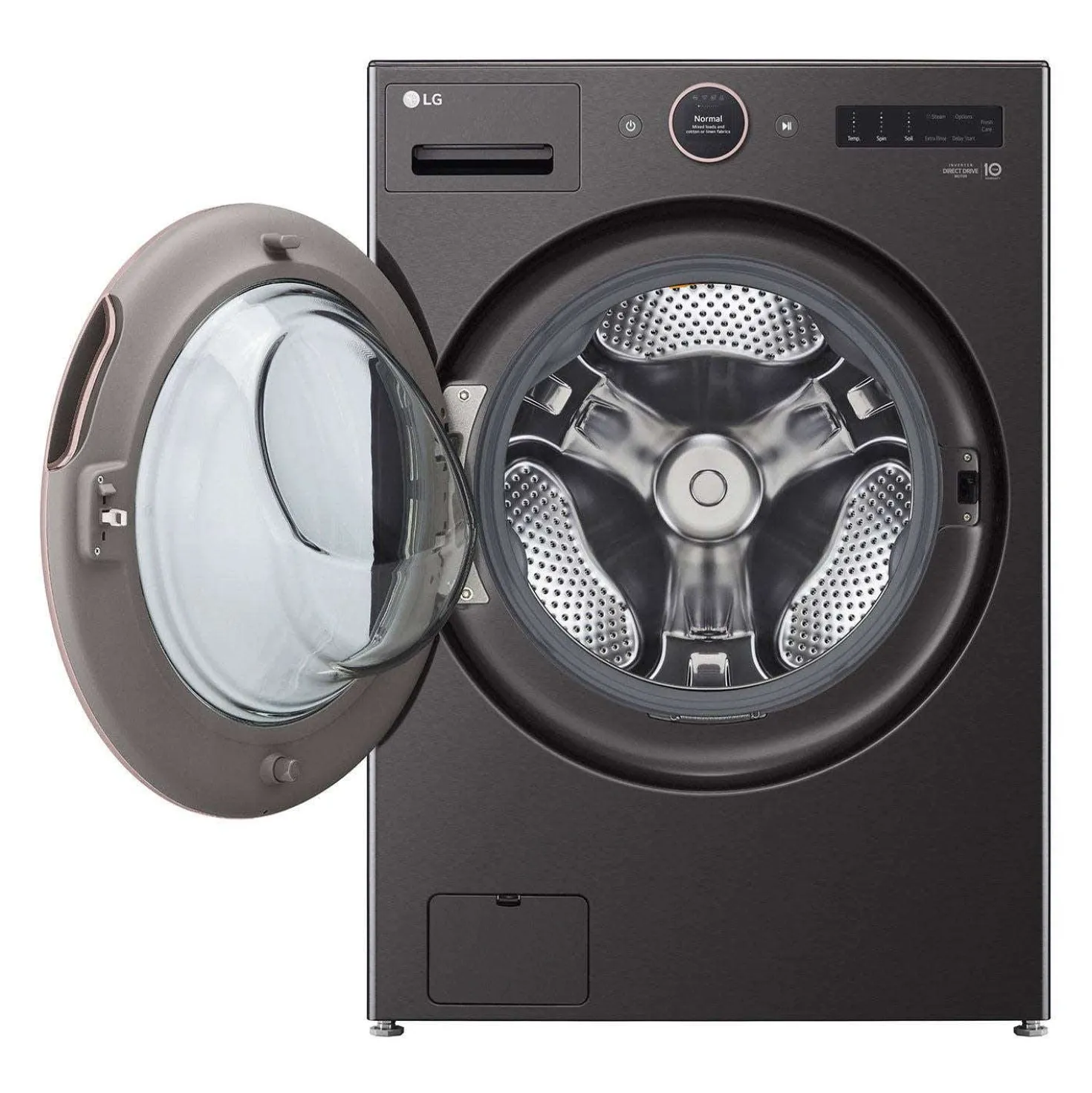 LG Laveuse Chargement frontal Inox Noir 27" - WM6500HBA