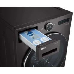 LG Laveuse Chargement frontal Inox Noir 27