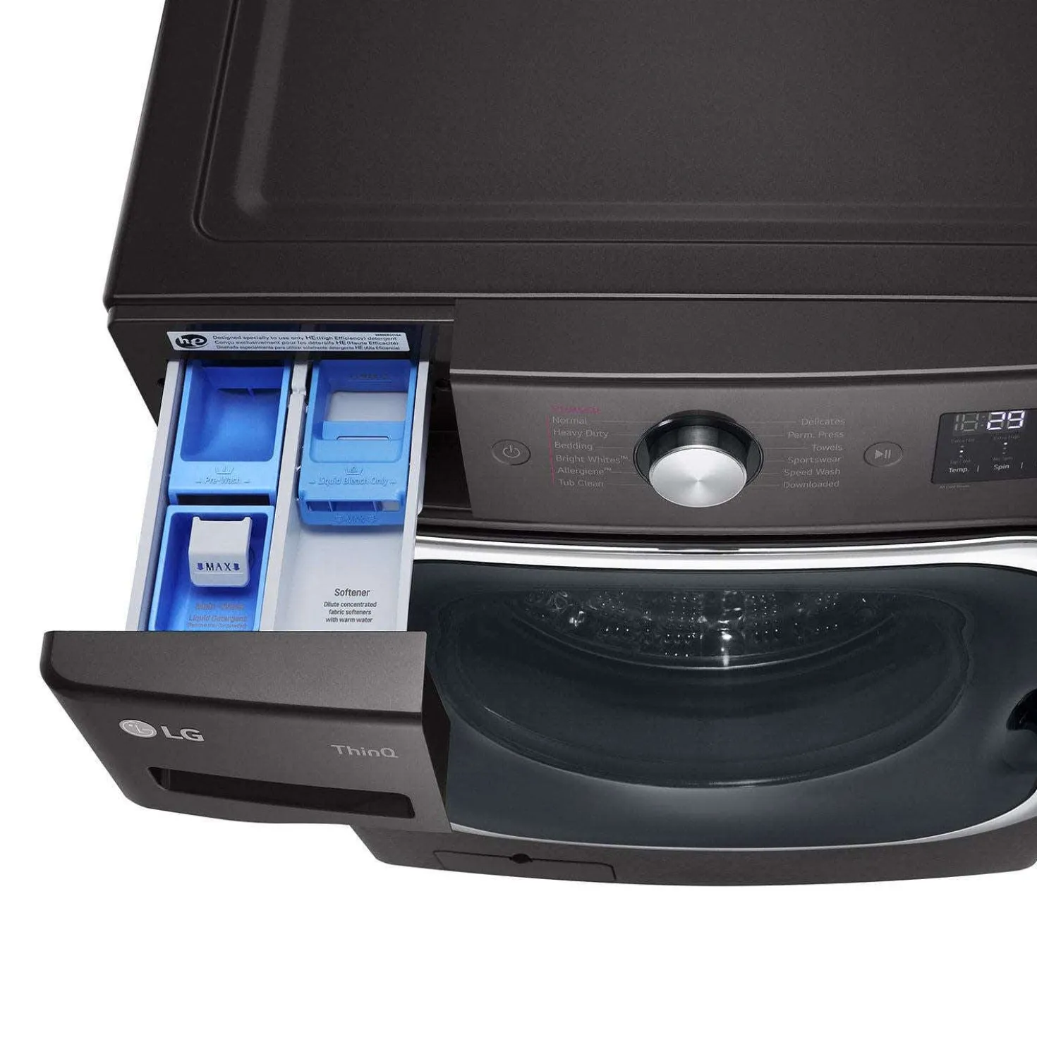 LG Laveuse Chargement frontal Inox Noir 29" - WM8900HBA