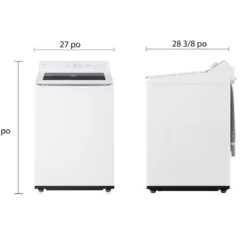 LG Laveuse Chargement par le haut Blanc 27