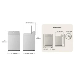 LG Laveuse Chargement par le haut Blanc 27