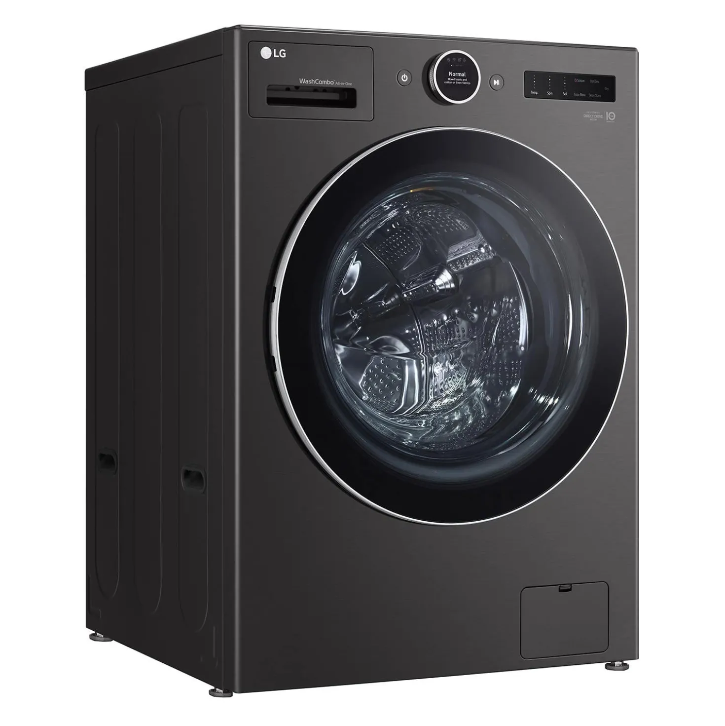 LG Laveuse et sécheuse tout-en-un, Inox Noir, 27", Chargement frontal - WM6998HBA