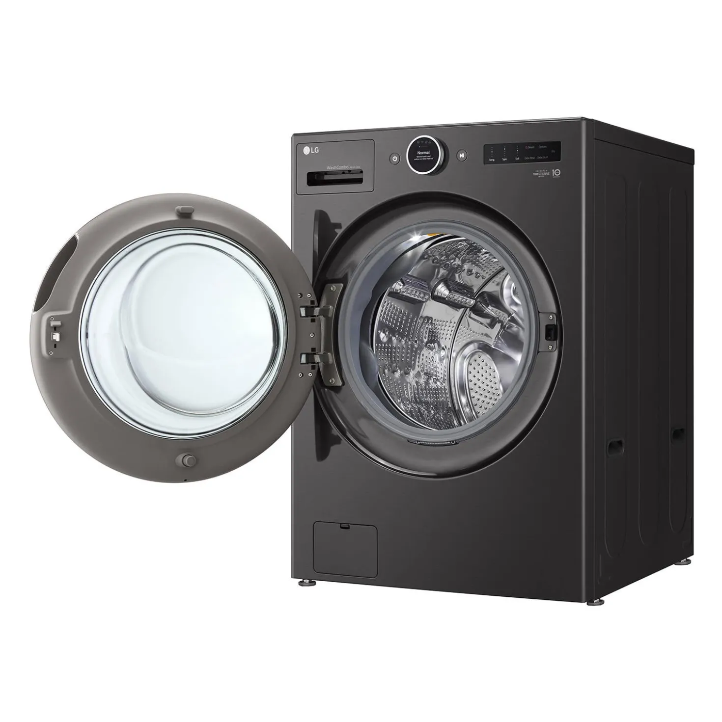 LG Laveuse et sécheuse tout-en-un, Inox Noir, 27", Chargement frontal - WM6998HBA