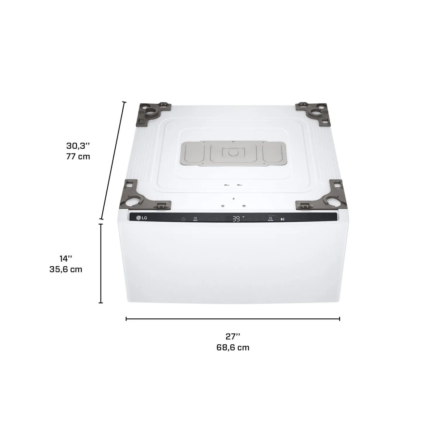 LG Laveuse-piedestal Chargement par le haut Blanc 29" - WD300CW