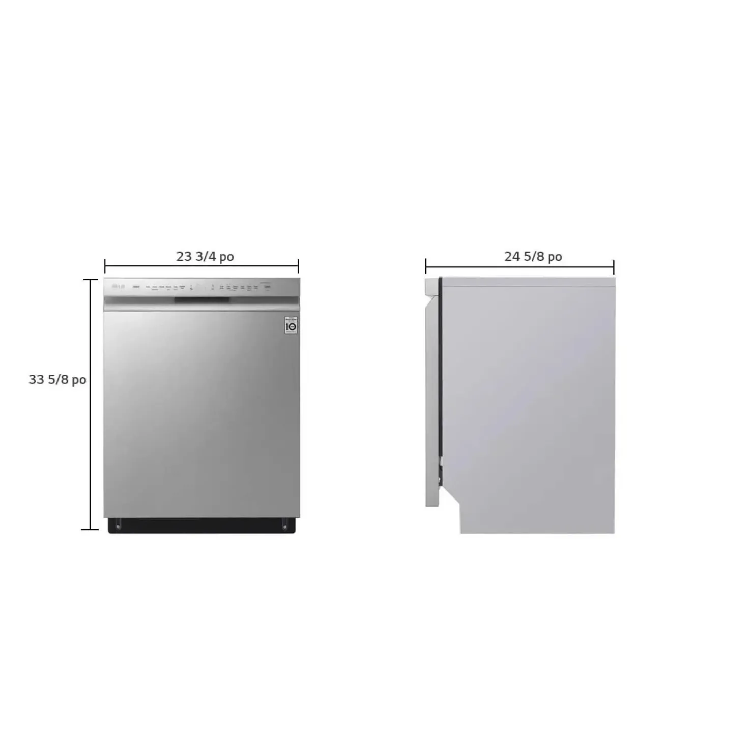 LG Lave-vaisselle Encastré Acier inoxydable 24" 48dB - LDFN4542S