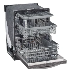LG Lave-vaisselle Encastré Acier inoxydable noir 24