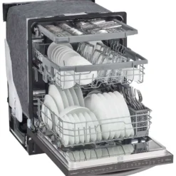 LG Lave-vaisselle Encastré Acier inoxydable noir 24