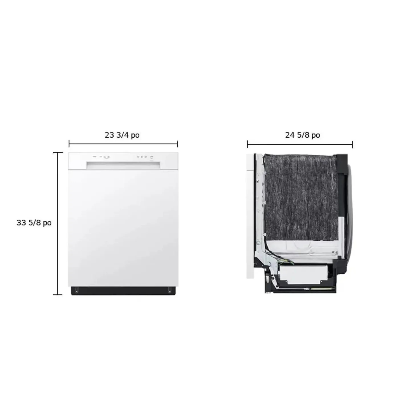 LG Lave-vaisselle Encastré Blanc 24" 52dB - LDFC2423W