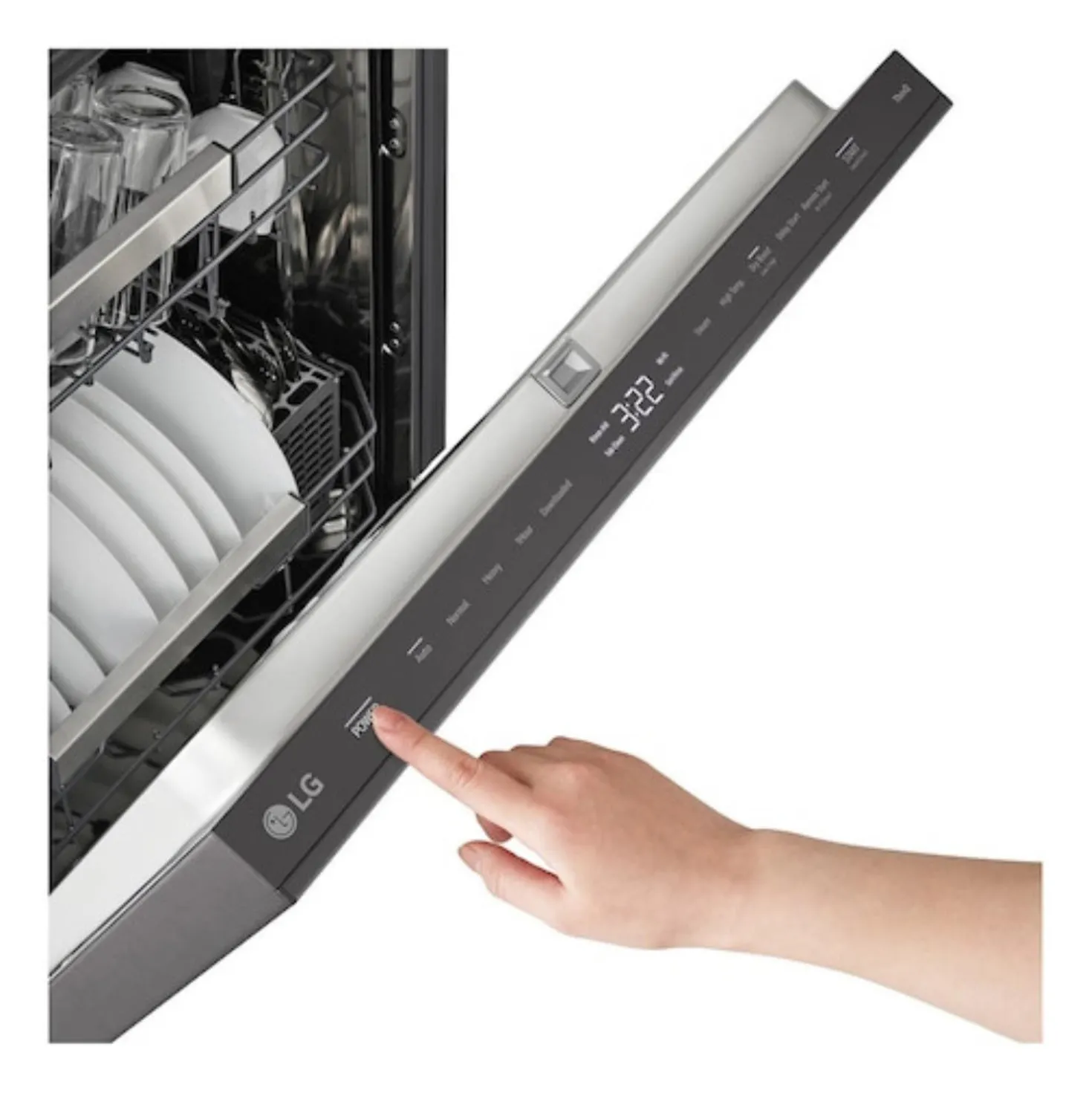 LG Lave-vaisselle Encastré Inox Noir 24" 44dB - LDNPM654D