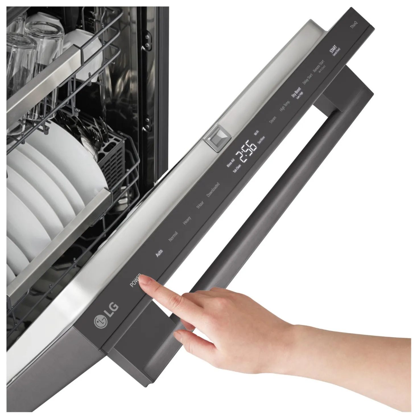 LG Lave-vaisselle Encastré Inox Noir 24" 42dB - LDNTH753D