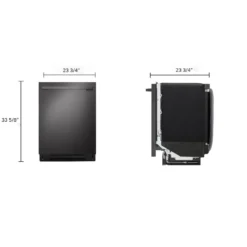 LG Lave-vaisselle Encastré Inox Noir 24