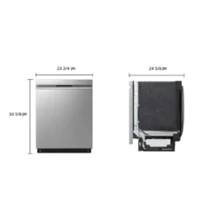 LG Lave-vaisselle Encastré Inox Noir 24