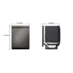 LG Lave-vaisselle Encastré Inox Noir 24