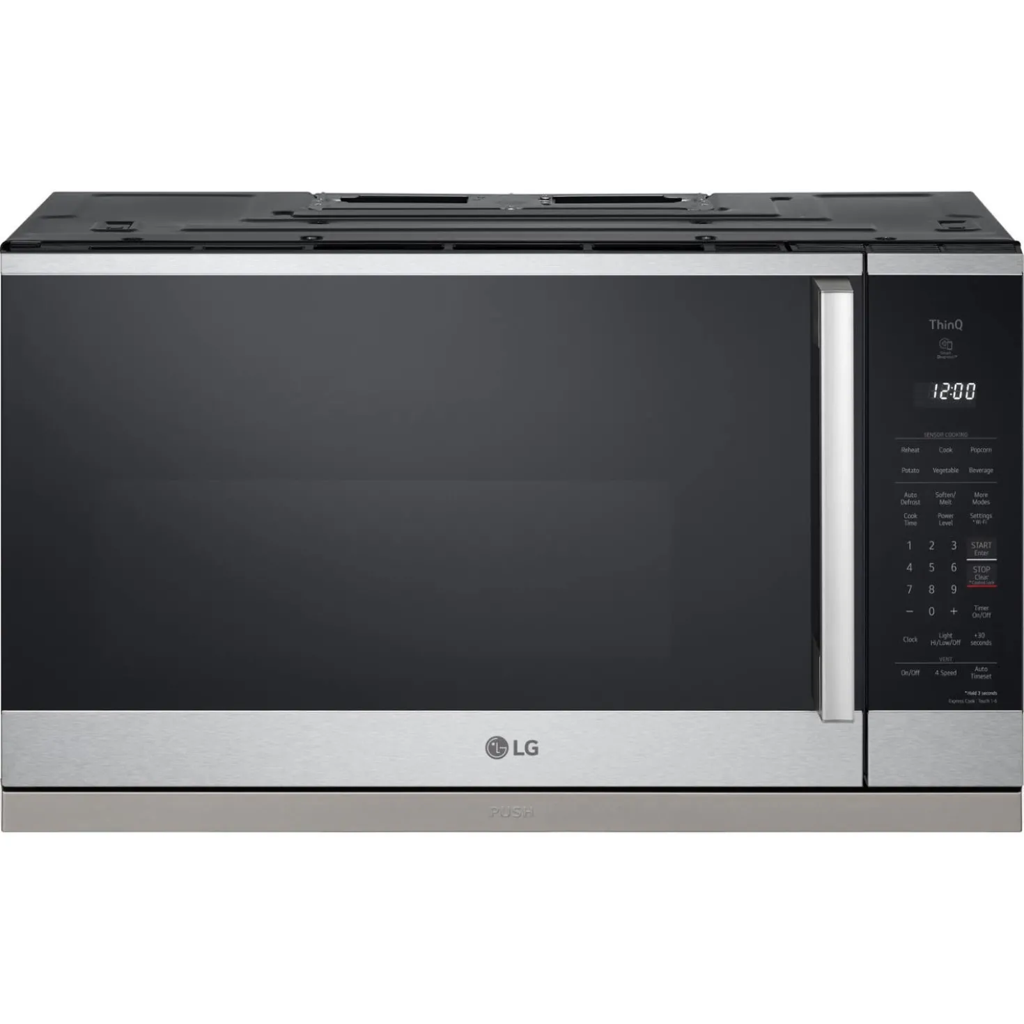 LG Micro-ondes avec hotte, Acier inoxydable, 30", 1050W, 400