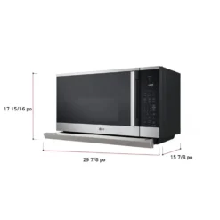 LG Micro-ondes avec hotte, Acier inoxydable, 30