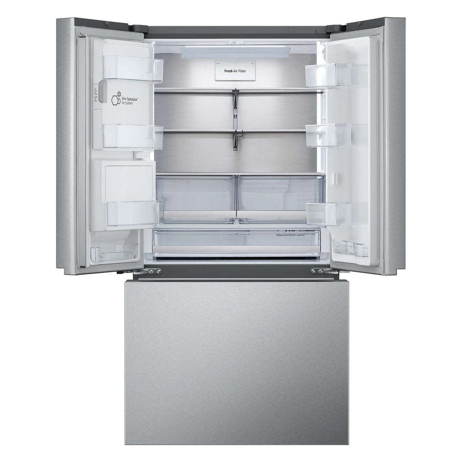 LG Rédfrigérateur 26 pi3 36 po Acier inoxydable Congélateur en bas, Portes françaises - LRYXC2606S