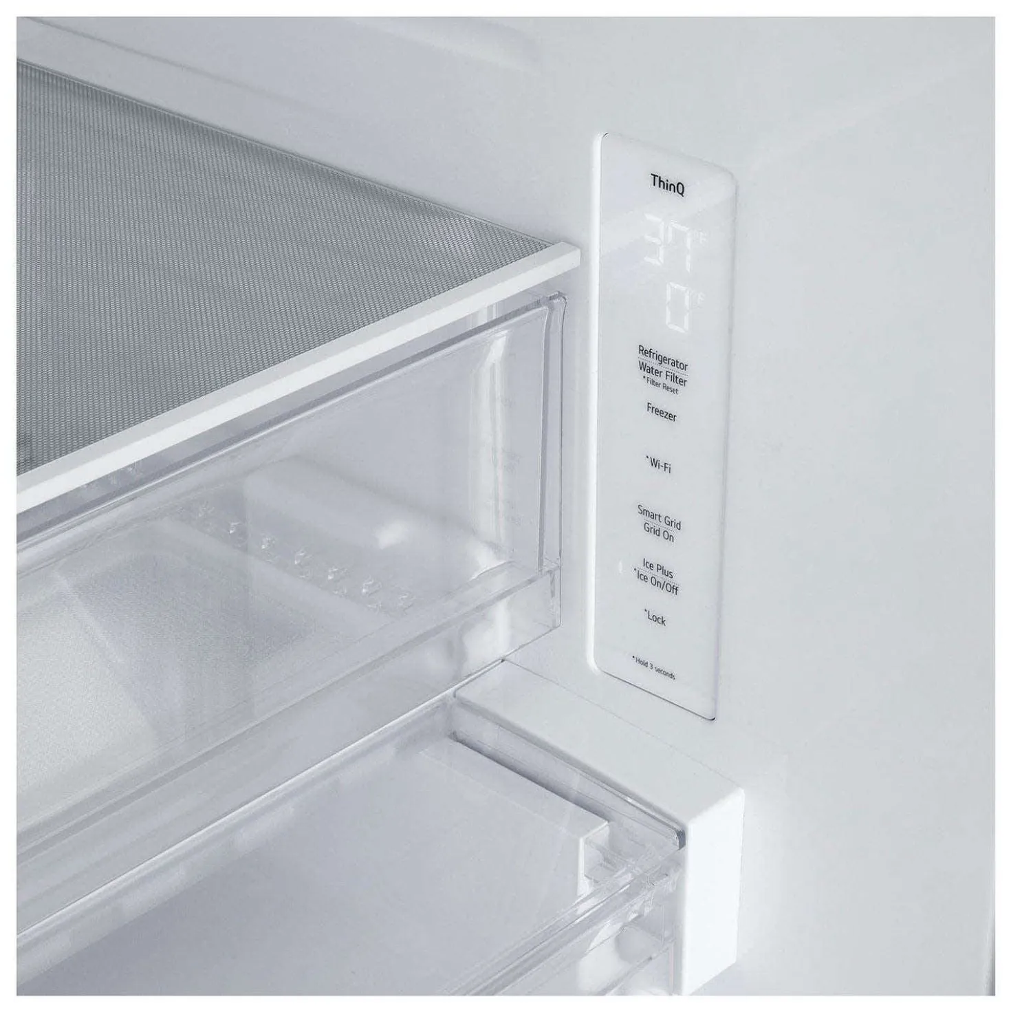 LG Réfrigerateur 21 pi3 33 po Acier inoxydable Congélateur en bas, Portes françaises - LF21C6200S