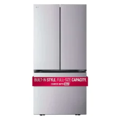 LG Réfrigerateur 21 pi3 33 po Acier inoxydable Congélateur en bas, Portes françaises - LF21C6200S