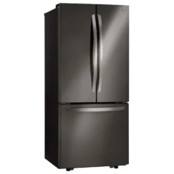 LG Réfrigérateur de 21,8 pi3 30 po Acier inoxydable noir Congélateur en bas, Portes françaises - LRFNS2200D