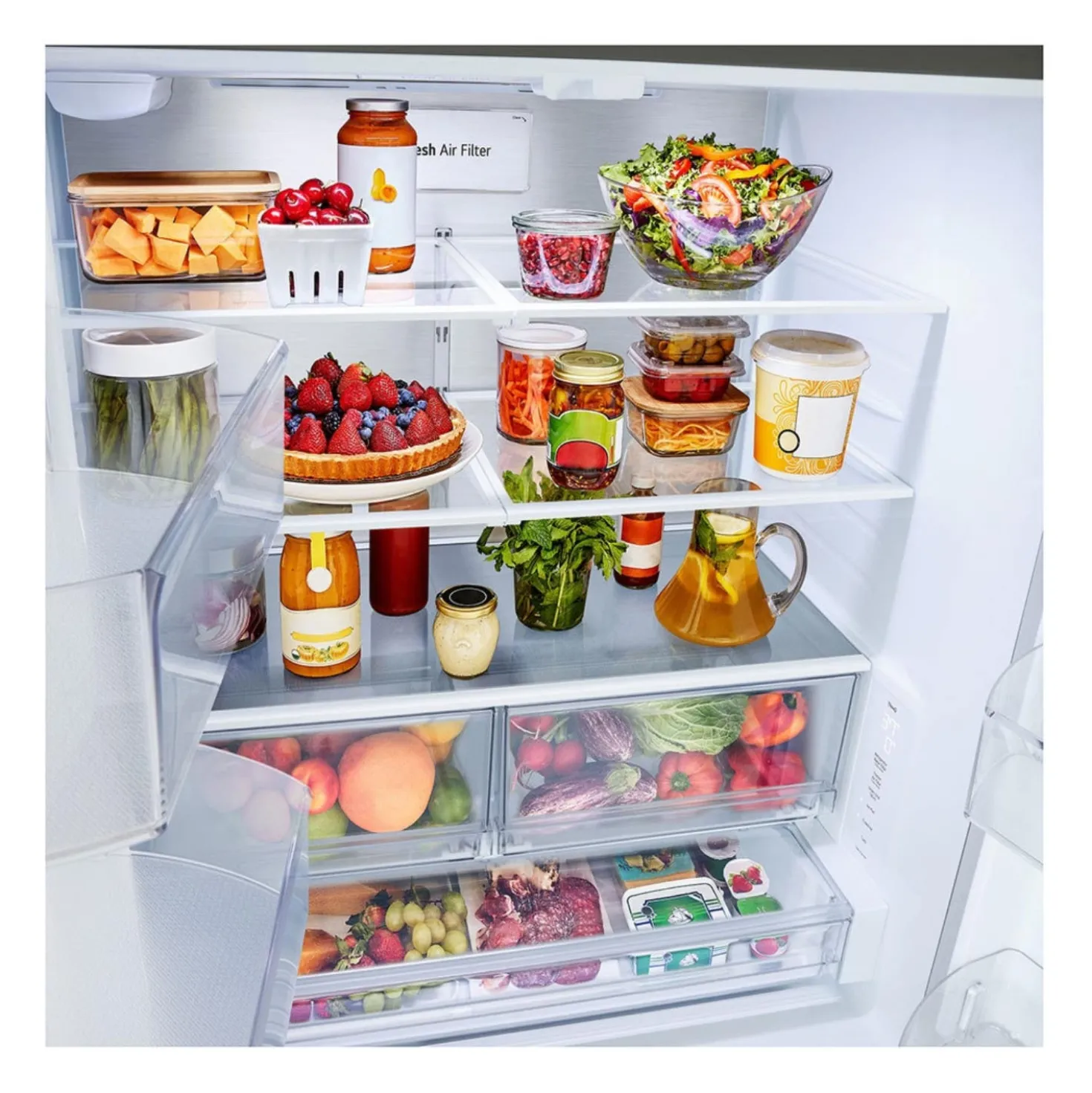 LG Réfrigérateur 25 pi3 36 po Acier inoxydable Portes françaises - LF25Z6211S