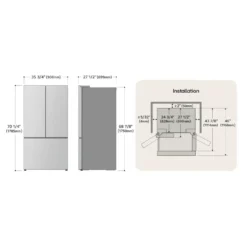 LG Réfrigérateur 25 pi3 36 po Acier inoxydable Portes françaises - LF25Z6211S