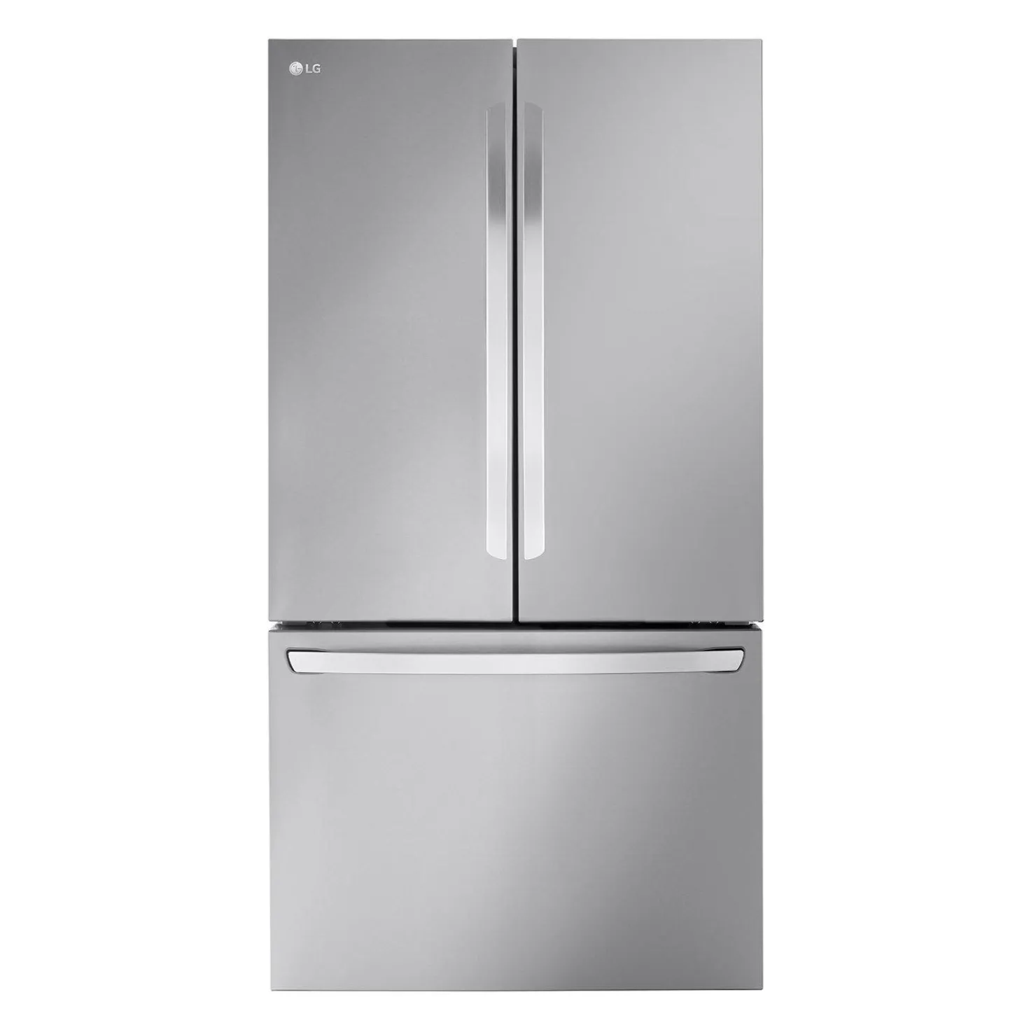 LG Réfrigérateur 27 pi3 36 po Acier inoxydable Congélateur en bas, Portes françaises - LRFLC2706S