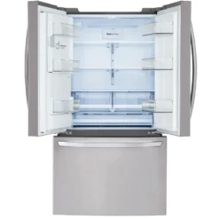 LG Réfrigérateur 28 pi3 36 po Acier inoxydable Congélateur en bas, Portes françaises - LRFS28XBS