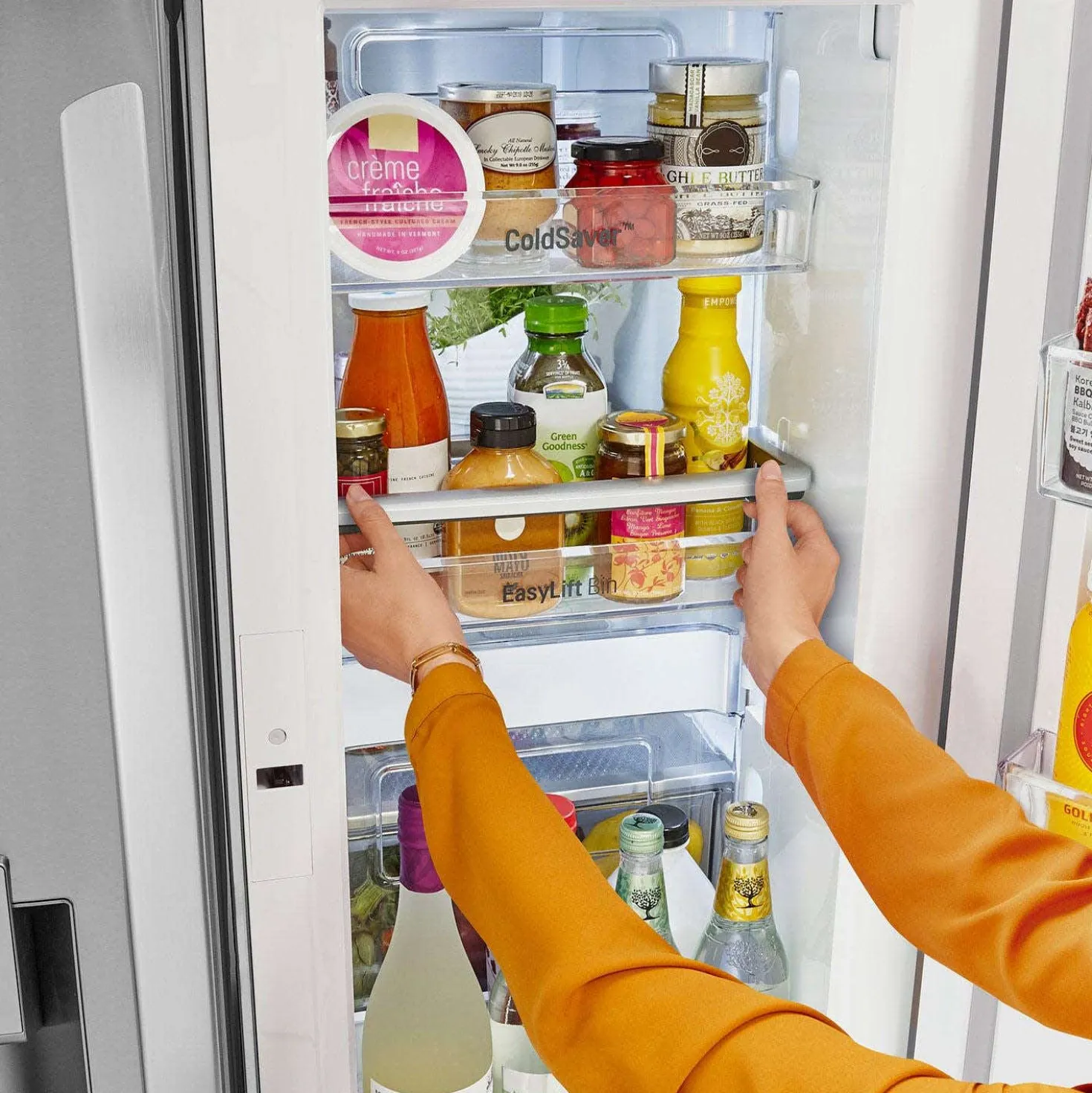 LG Réfrigérateur 30 pi3 36 po Acier inoxydable Congélateur en bas, Portes françaises - LRFDS3016S