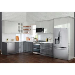 LG Réfrigérateur 30 pi3 36 po Acier inoxydable Congélateur en bas, Portes françaises - LRFDS3016S