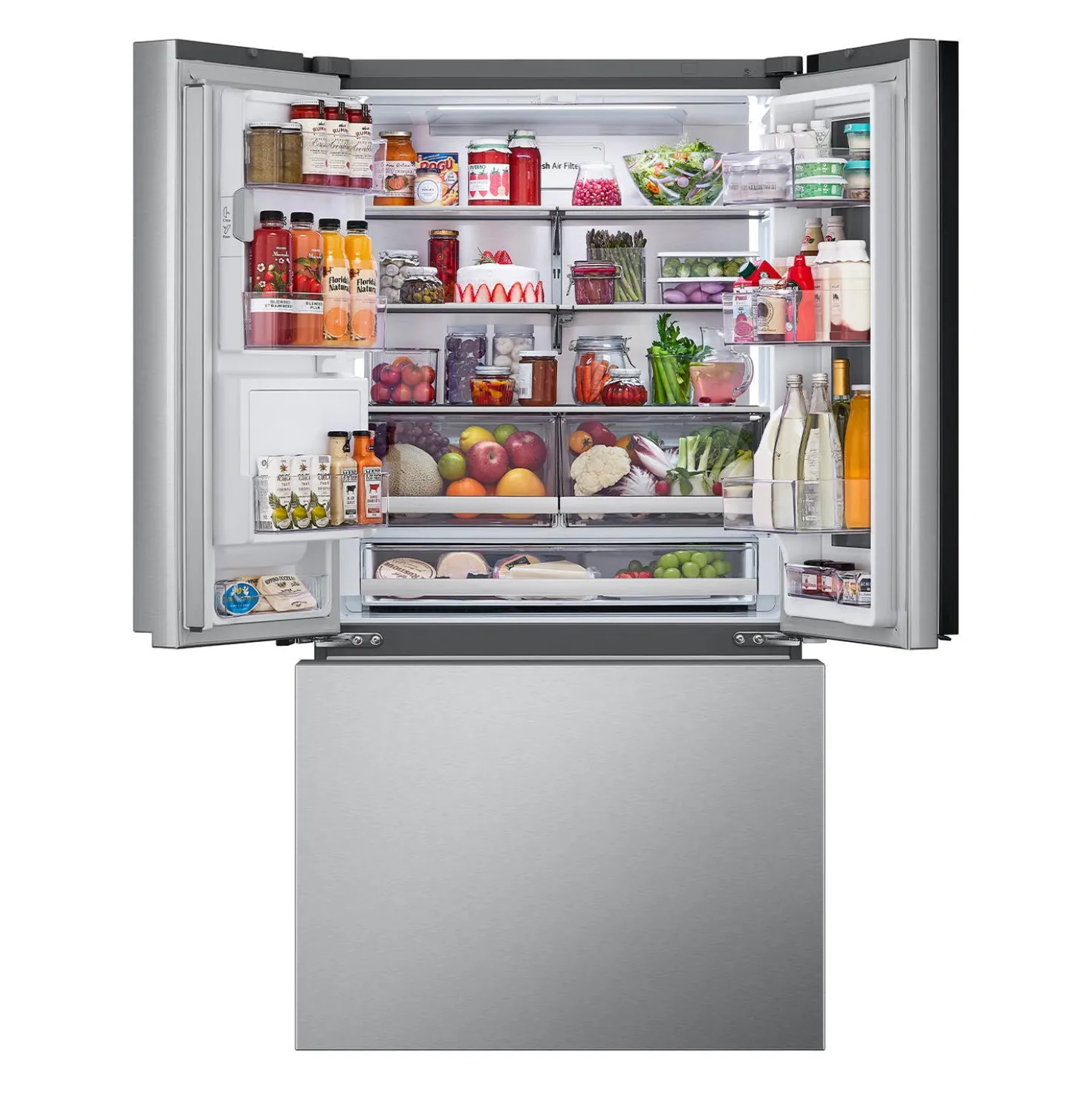 LG Réfrigérateur 31 pi3 36 po Acier inoxydable Portes françaises - LRYKS3106S