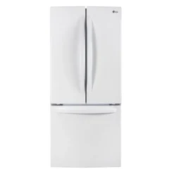 LG Réfrigérateur 21,8 pi3 30 po Blanc Congélateur en bas, Portes françaises - LRFNS2200W