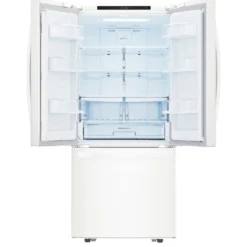 LG Réfrigérateur 21,8 pi3 30 po Blanc Congélateur en bas, Portes françaises - LRFNS2200W