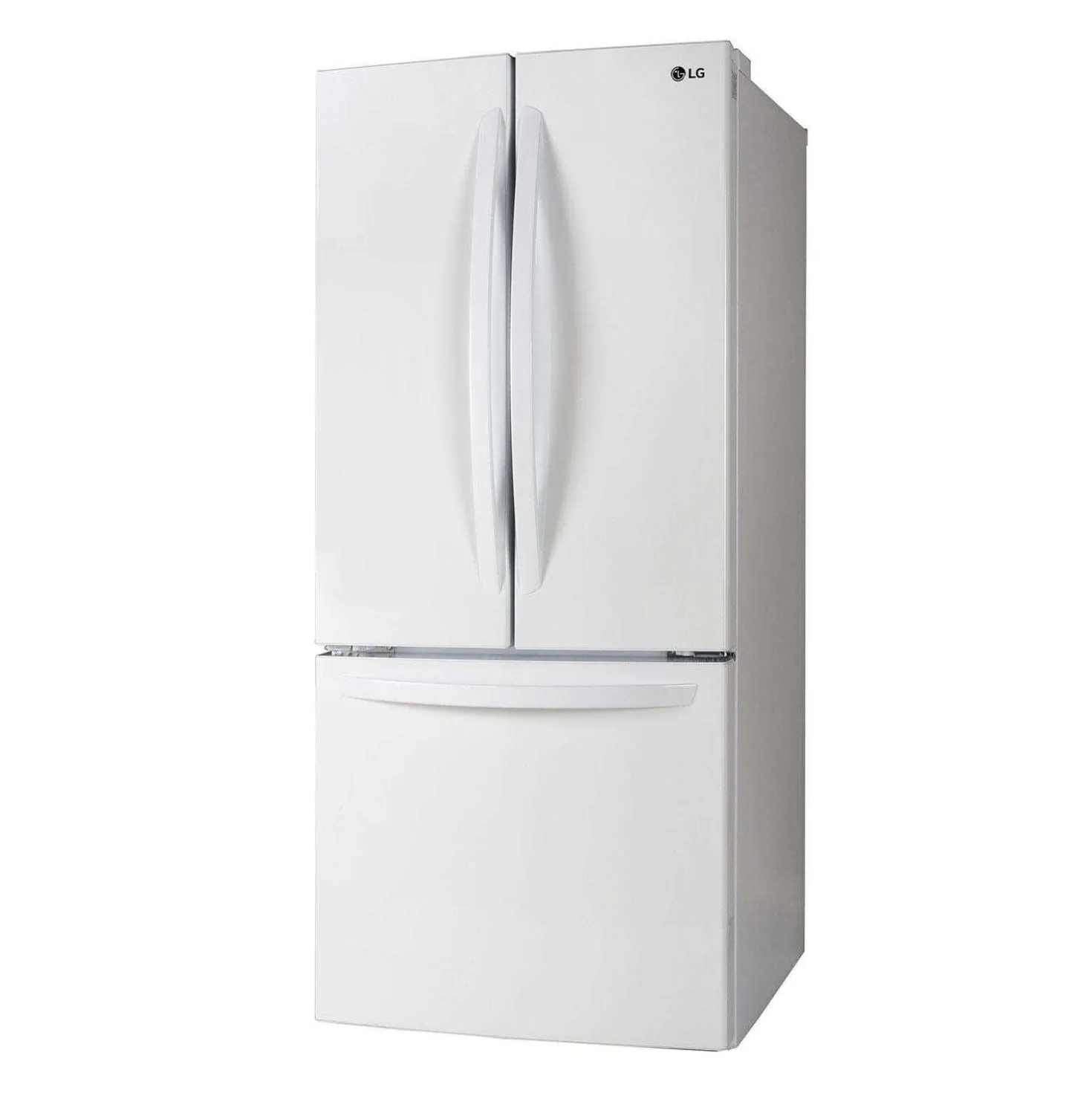 LG Réfrigérateur 21,8 pi3 30 po Blanc Congélateur en bas, Portes françaises - LRFNS2200W