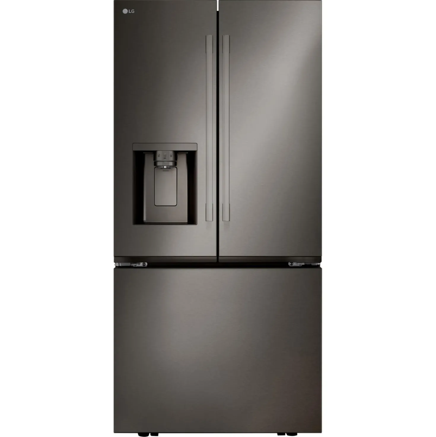 LG Réfrigérateur 25 pi3 33 po Inox Noir Portes françaises - LF25H6330D