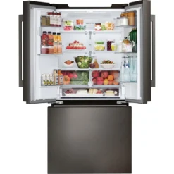 LG Réfrigérateur 25 pi3 33 po Inox Noir Portes françaises - LF25H6330D