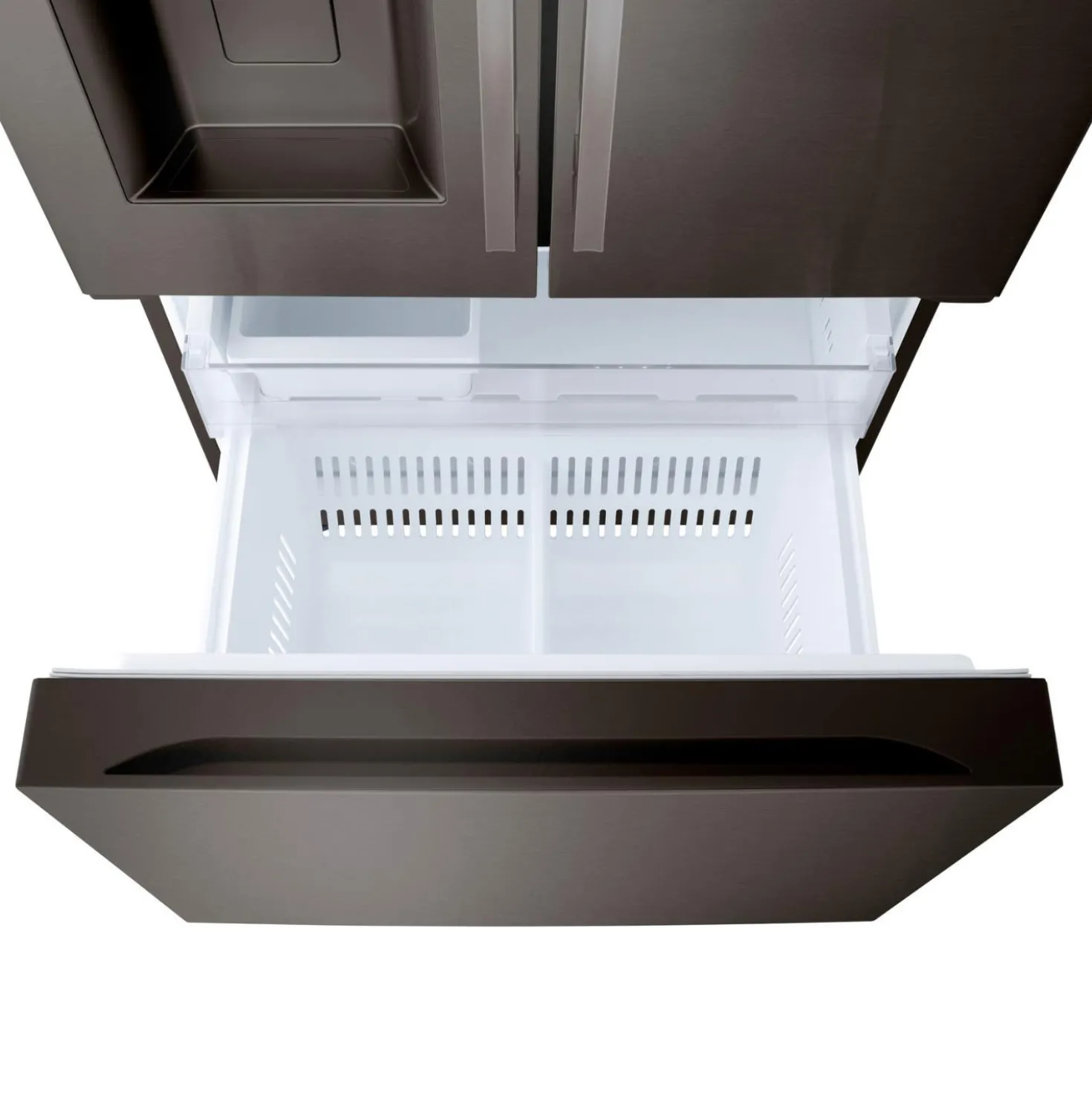 LG Réfrigérateur 25 pi3 33 po Inox Noir Portes françaises - LF25H6330D