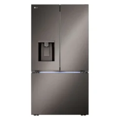 LG Réfrigérateur 26 pi3 36 po Inox Noir Congélateur en bas, Portes françaises - LRYXC2606D